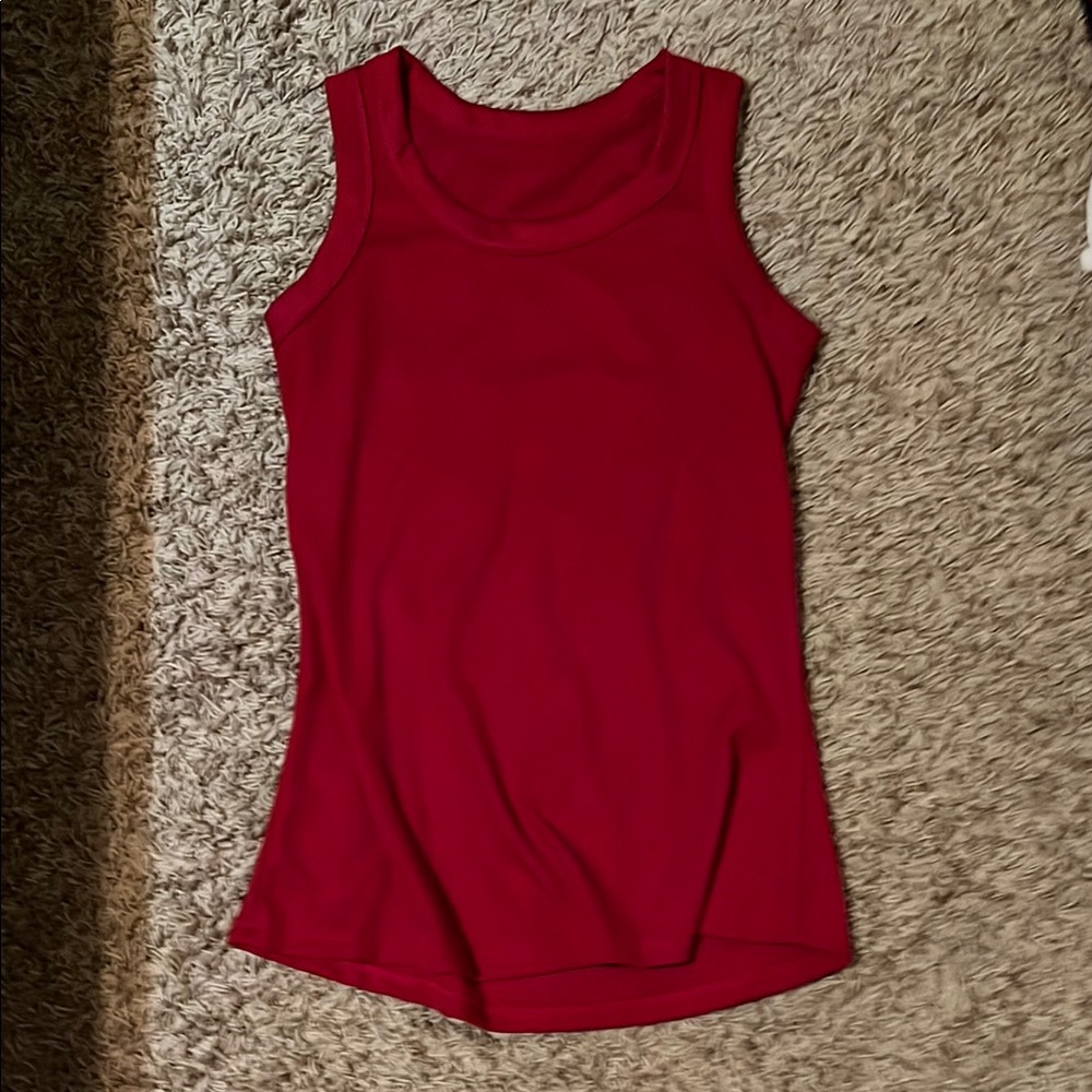 Red Sleeveless Women's Top